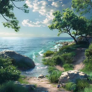 Oceanic Yoga: Gentle Sea Sounds for Mindful Practice - Yoga Music Workout