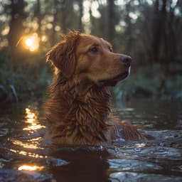 Sonidos Tranquilos Del Río Para La Relajación Del Perro - Olas de música para perros