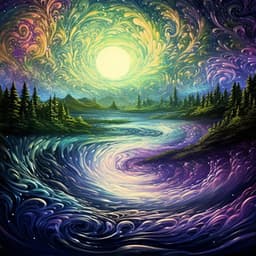 Flowing Focus: Harmonic River Patterns - Nature