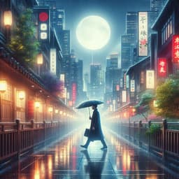 Heavy Rain Falling on a Tropical Green Village Road - Lluvia Relajante