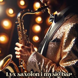 Lyx saxofon i mysig bar: Smidig avkopplande jazz för en perfekt magisk atmosfär - Restaurang Jazz