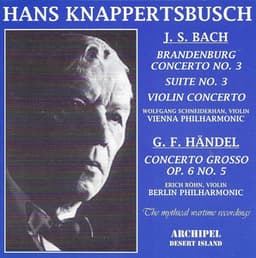 J.S. Bach, Handel & Pfitzner: Works - Hans Knappertsbusch