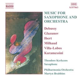 Music for Saxophone and Orchestra - Theodore Kerkezos