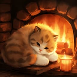 Música Para Gatos: Serenidad Felina Junto Al Fuego - La biblioteca al aire libre