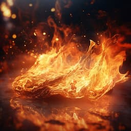 Warm Fire Study: Soothing Flames for Focus - Intense Studying