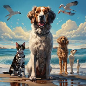 Unión Musical: Compartiendo Momentos Oceánicos Con Mascotas - Naturaleza susurrante