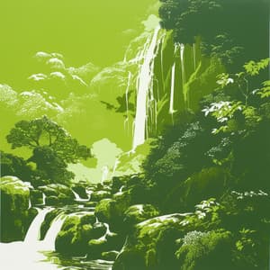 Submersion of the Psyche: The Cascading Serenity of Emotional Balance - Waterfall Sounds Relaxation