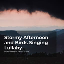 Stormy Afternoon and Birds Singing Lullaby - Nature Rain Relaxation