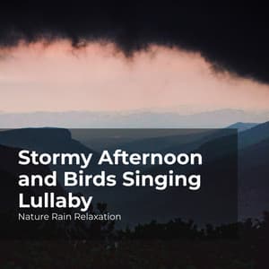 Stormy Afternoon and Birds Singing Lullaby - Nature Rain Relaxation