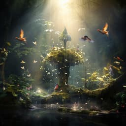 Celestial Summits: Nature's Lush Lullaby - Tranquil Forest Effect