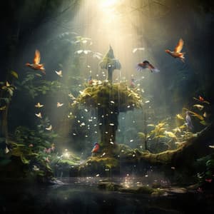 Celestial Summits: Nature's Lush Lullaby - Tranquil Forest Effect