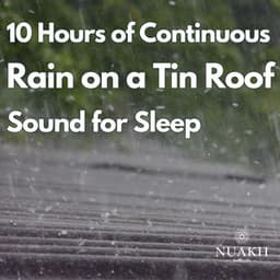 10 Hours of Rain on a Tin Roof for Sleeping, Continuous - Rain Sounds For Sleep
