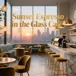 Sunset Espresso in the Glass Café - Bossa Rio