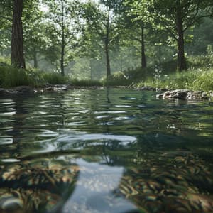 Binaural Meditation by the Water Stream - Hi Freq Samples