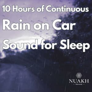 10 Hours of Continuous Rain on Car Sound for Sleeping - White Noise Radiance