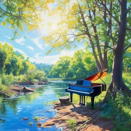 Riverside Piano Melodies: Nature's Harmony - Water Effects Center