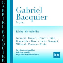 Récital de mélodies - Compositeurs Divers