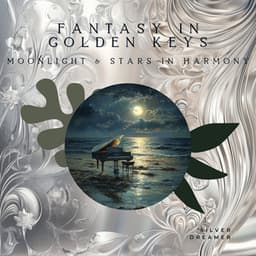 Fantasy in Golden Keys: Moonlight & Stars in Harmony - Silver Dreamer