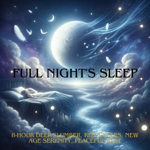 Full Night's Sleep: 8-Hour Deep Slumber, REM Cycles, New Age Serenity, Peaceful Rest - Sleep Music!