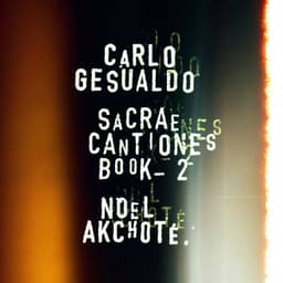Carlo Gesualdo: Sacrae Cantiones, Book Two - Carlo Gesualdo