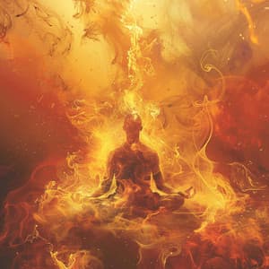 Binaural Fire Glow: Relaxation Depth - Crickets Tinnitus Relaxation