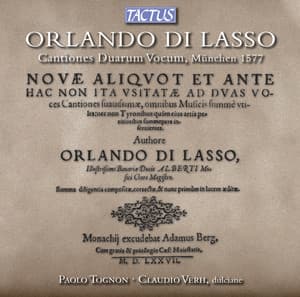 Lasso: Cantiones Duarum Vocum - Orlande de Lassus