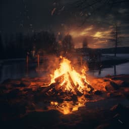 Fireside Dreams: Softly Burning Lullabies - Binaural Beats Concentration