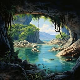 Cave's Flowing Serenity: Nature's Secret Stream - Deep Theta Binaural Beats