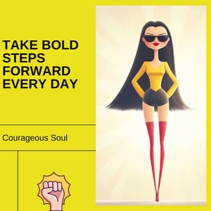 Take Bold Steps Forward Every Day - Courageous Soul