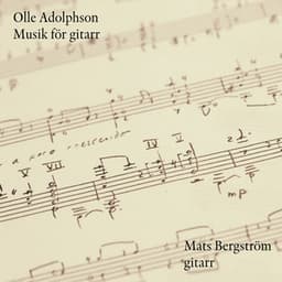 Olle Adolphson Musik för gitarr - Mats Bergström