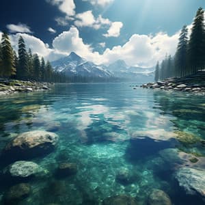 Study with Water Meditation: Calming Lake Sounds - Instrumental Christian Music