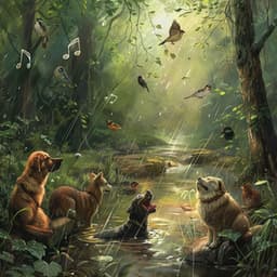 Binaural Rain for Pets: Nature and Birds Harmony - 80 88 Hz - Music For Pets