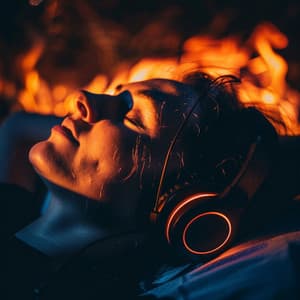 Fire Glow Relaxation: Gentle Music Waves - Relaxation Music