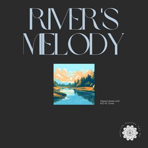 River's Melody: Tibetan Bowls with 432 Hz Tones - Healing Sounds 432 Hz