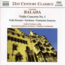 Balada: Violin Concerto No. 1 / Folk Dreams / Sardana - Leonardo Balada