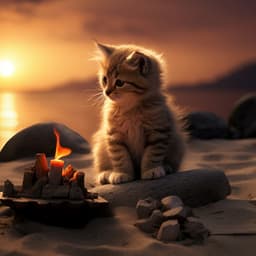 Tranquil Fire Melodies for Happy Felines: Melodic Moments - Ambient Nature project
