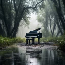 Meditación De Trabajo Lluvioso Con Piano Tranquilo - Lluviosamente