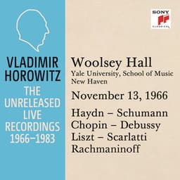 Vladimir Horowitz in Recital at Yale University, New Haven November 13, 1966 - Vladimir Horowitz