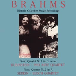 Brahms: Piano Quartets Nos. 1 & 2 - Johannes Brahms