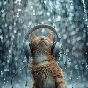 Purring in the Rain: Serene Sounds for Cats - Cat Music Therapy