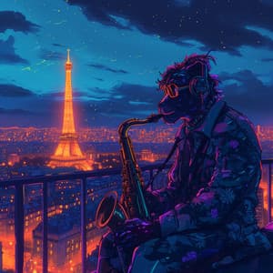 Jazz Effervescent dans la Ville Futuriste avec des Tendances Lofi - Lo Fi Hip Hop