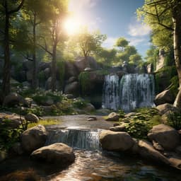 Waterfall Yoga Serenity: Peaceful Nature Rhythms - Heart of Fjorgyn