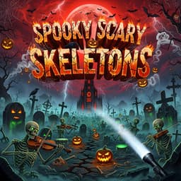 Eerie Halloween Atmosphere - Spooky Scary Skeletons