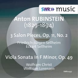 Rubinstein: 9 Salon Pieces, Op. 11, Vol. 2 & Viola Sonata in F Minor, Op. 49 - Anton Rubinstein