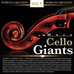 More Cello Giants, Vol. 1 - Maurice Gendron