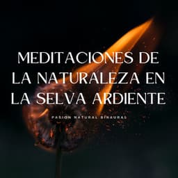 Meditaciones De La Naturaleza En La Selva Ardiente: Pasión Natural Binaural - Chakra de corazón abierto de 528 Hz