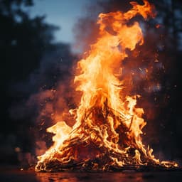 Llamas De Relajación Serena: Música Relajante A La Luz Del Fuego - Sonidos de la naturaleza desconectados