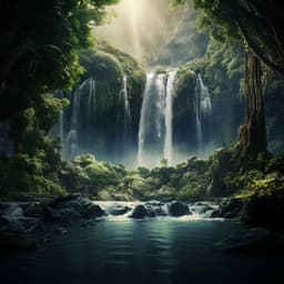 Nature's Waterfall Serenade: Cascading Harmony - Chill Out Town