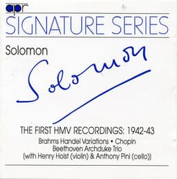 The First HMV Recordings - Solomon