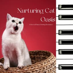 Nurturing Cat Oasis: Ethereal Piano's Purring Resonance - Relaxing Piano Music Classic